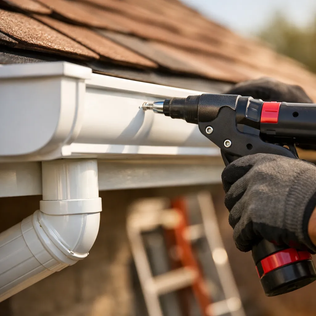 Changement de gouttières sur une maison à Trélazé par MR couverture